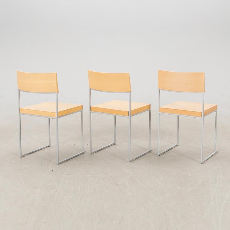 Enzo Berti, chairs 6 pcs "CUBA", Lapalma, Italy late 20th century.