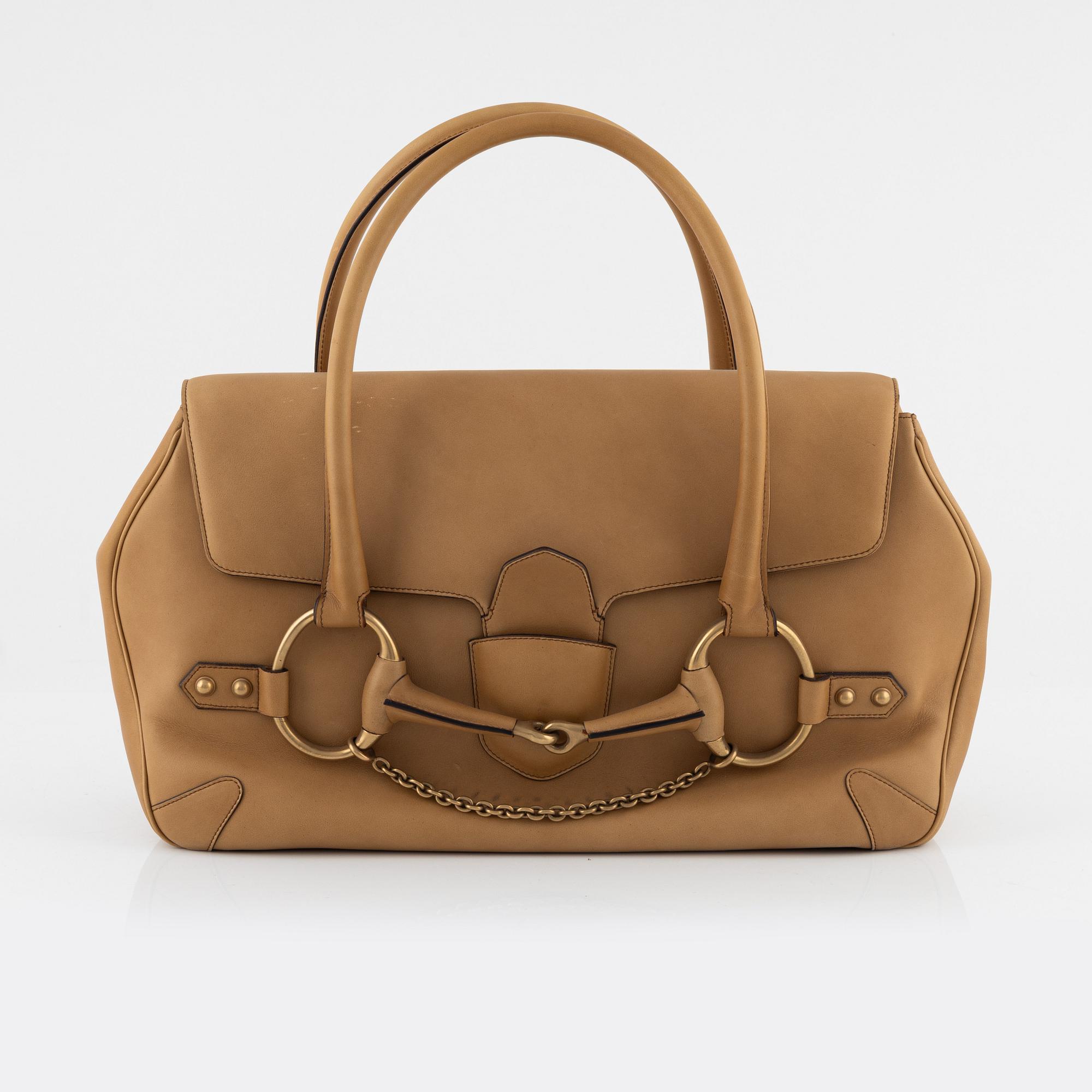 Gucci, a tan leather handbag, 2004.