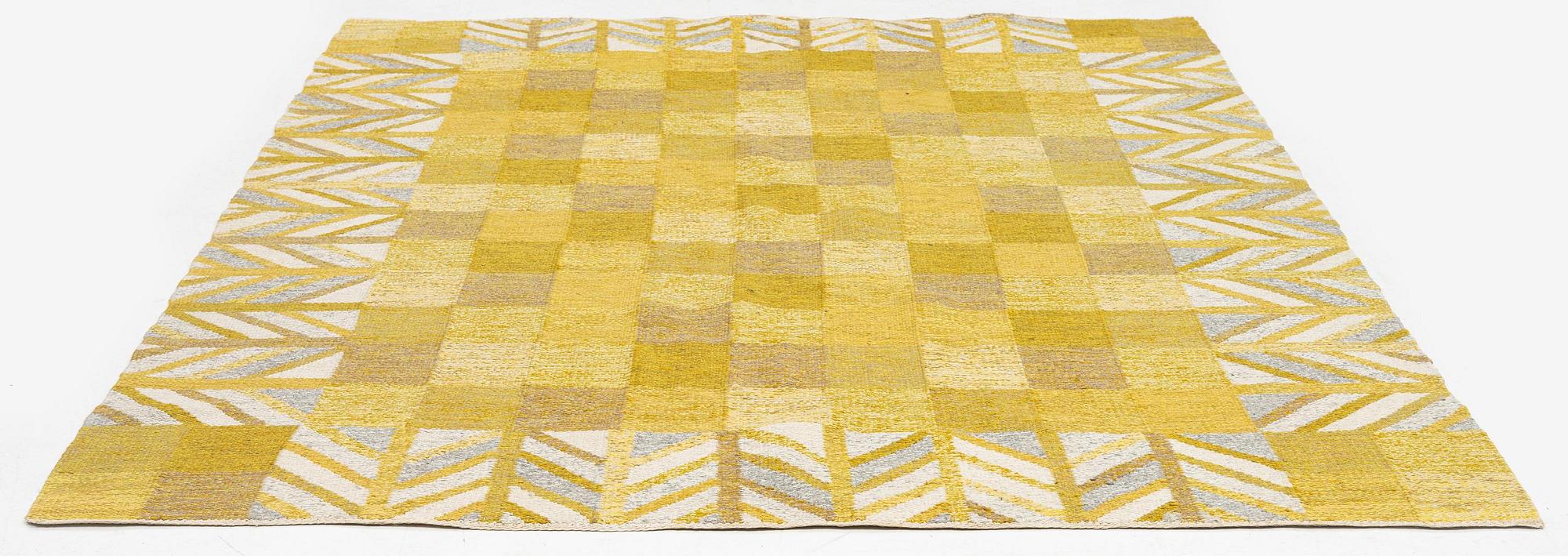 A carpet, flat weave, c. 242 x 180 cm.
