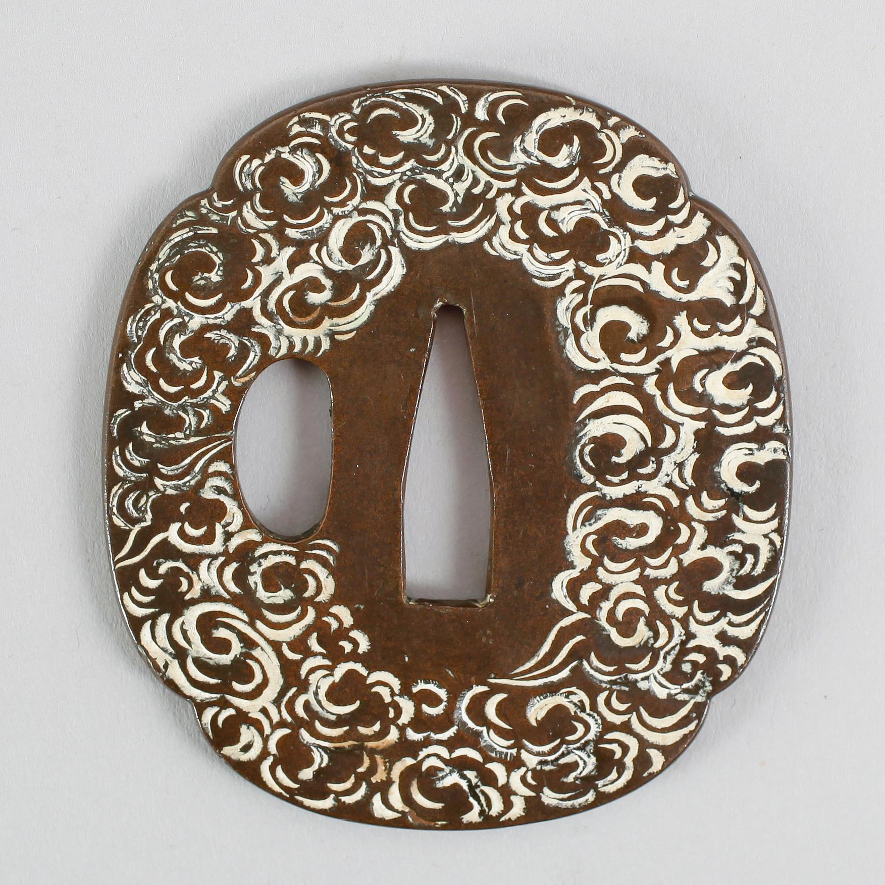 TSUBA, brons, Japan, 1700-tal.