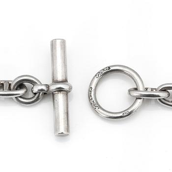 HALSKEDJA, silver, Hermès, Paris. Vikt ca 96 gram.