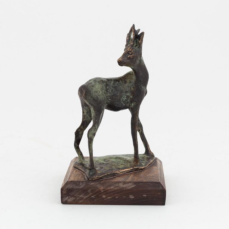 Torbjörn Forsberg, skulptur, brons, signerad. Daterad 1996. Höjd 16,5 cm.