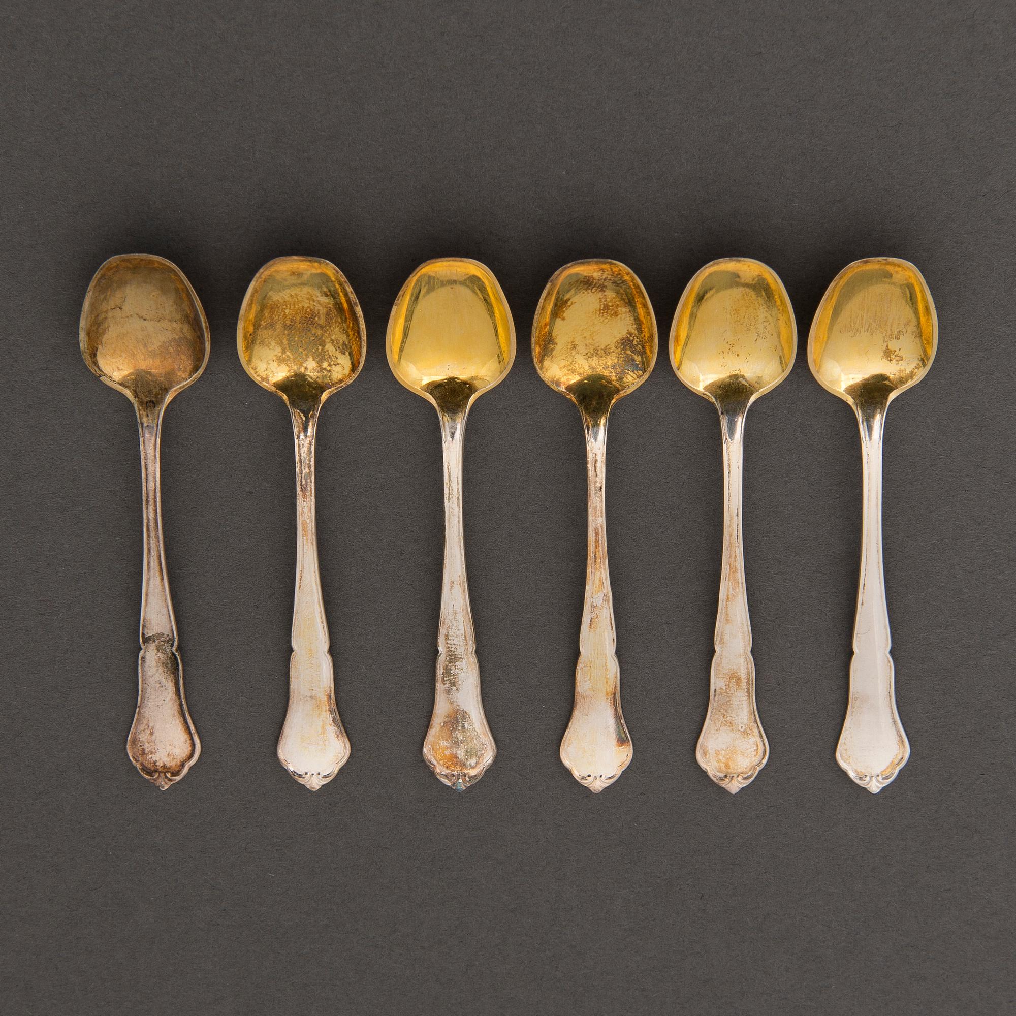 A 173-piece set of 'Chippendale' silver cutlery, Hopeakeskus, Hämeenlinna, Finland 1938-1947.