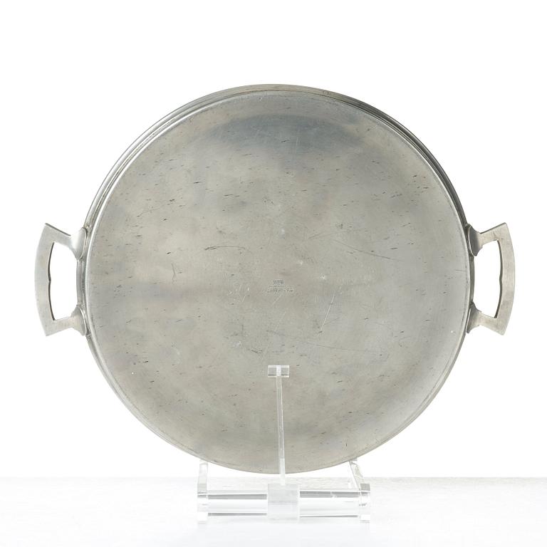 Gösta Adrian-Nilsson, an engraved pewter tray, Astrid M Aagesen, Helsingborg Sweden 1920-30's.
