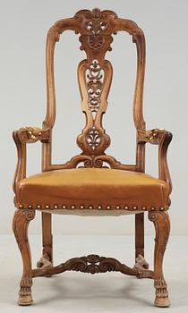 KARMSTOL, rokokostil, bonad, 1900-tal.