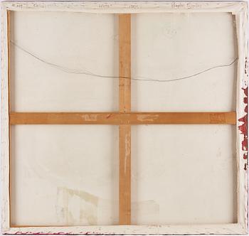 Stephen Mueller, signerad och daterad 1987 a tergo. Akryl på duk.