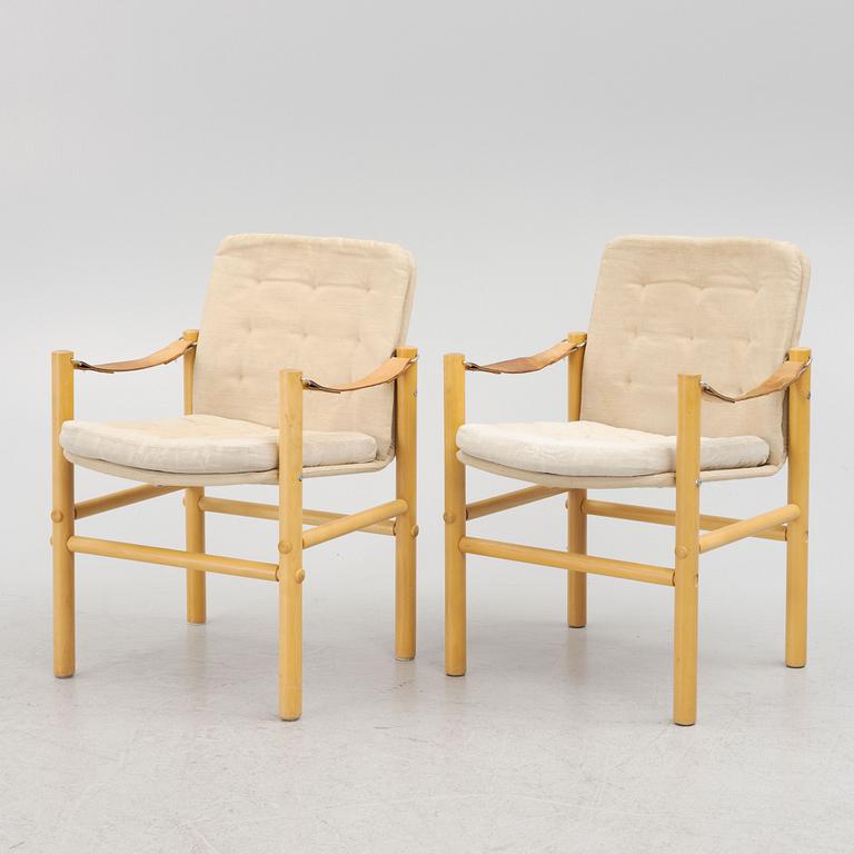 Bror Boije, armchairs, a pair, "Junker", 1970s.