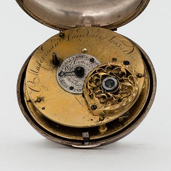 G Masterman, fickur silver, sent 1700-tal, London.