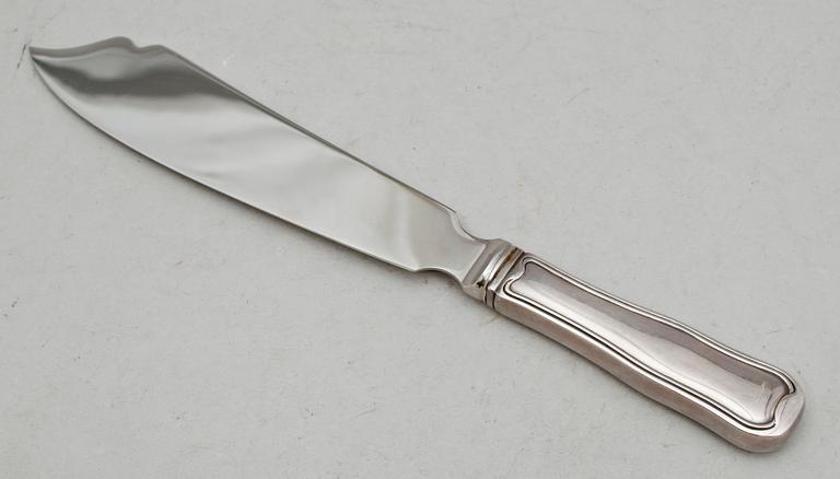 TÅRTSPADE, silver, Georg Jensen. Vikt med stålblad ca 96 g.