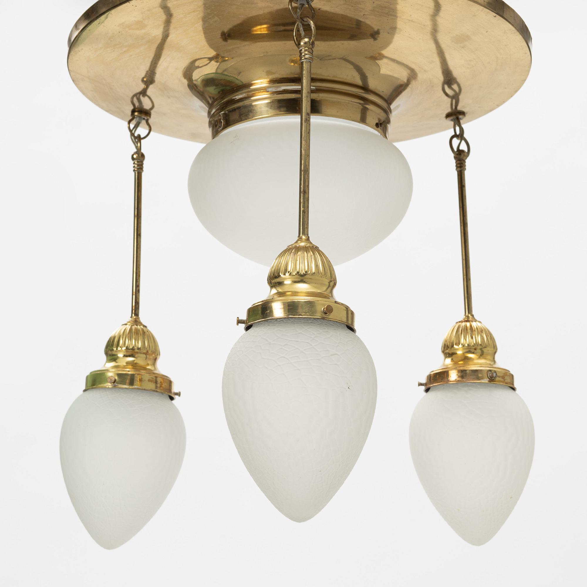 Taklampa, jugend, tidigt 1900-tal.