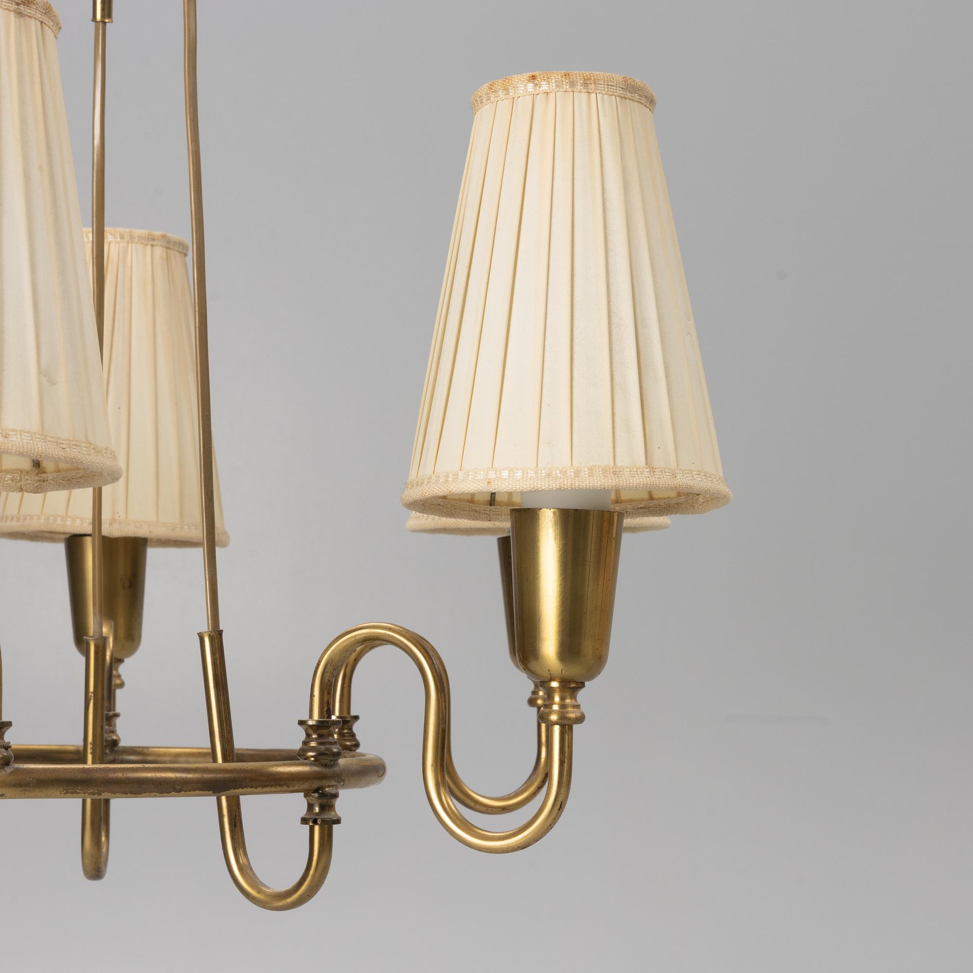 A ceiling lamp, Swedish Modern, 1940's.