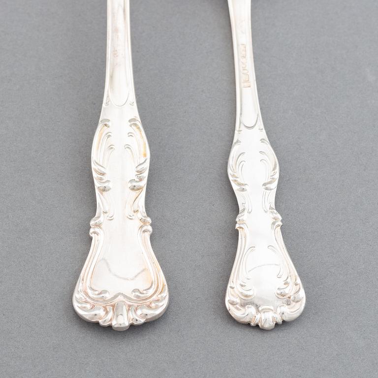 Cg Hallberg, a part 'Prins Albert' silver cutlery, Stockholm, 1947-48 (155 pieces).