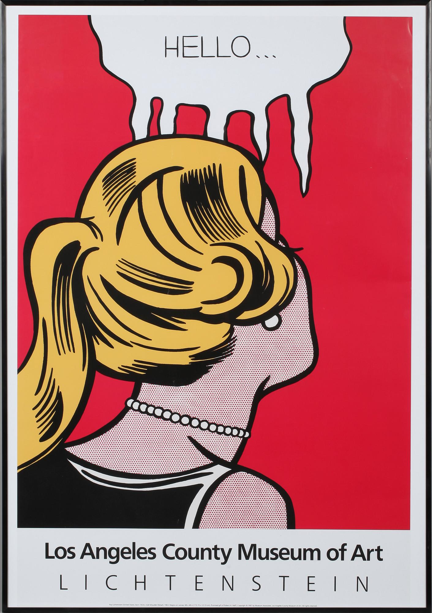 ROY LICHTENSTEIN, efter, affisch, 1900-talets slut.