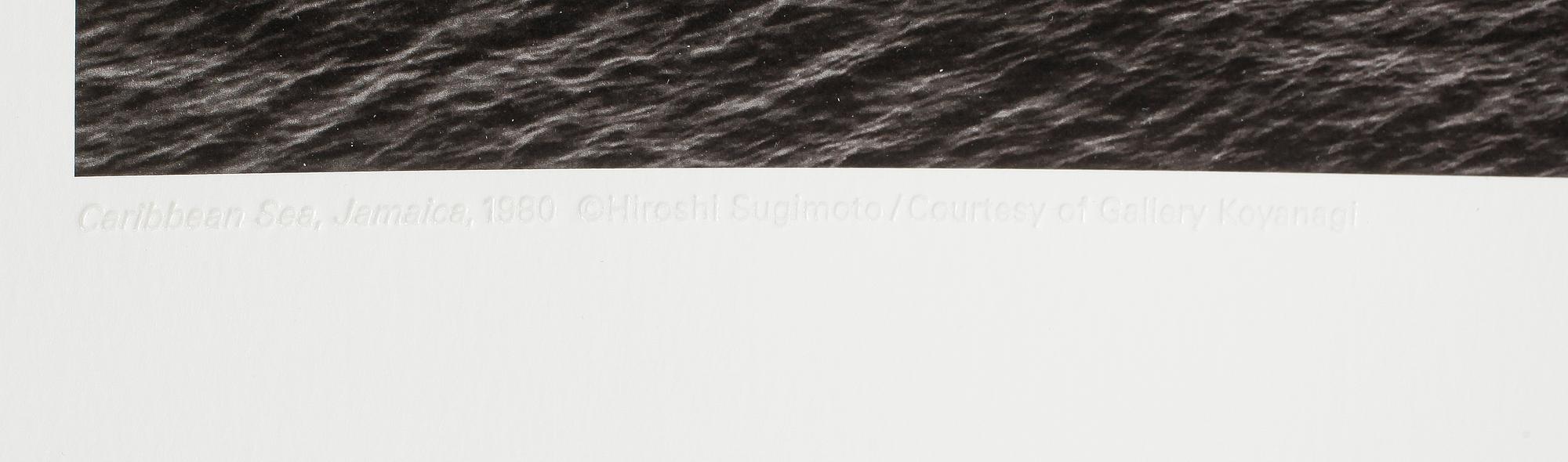 HIROSHI SUGIMOTO, offsetlitografi, "Caribbean Sea" Jamaica, 1980, limiterad upplaga om 300. Courtesy of Gallery Koyanagi.