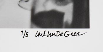 Carl Johan De Geer, photo, signed 1/5.