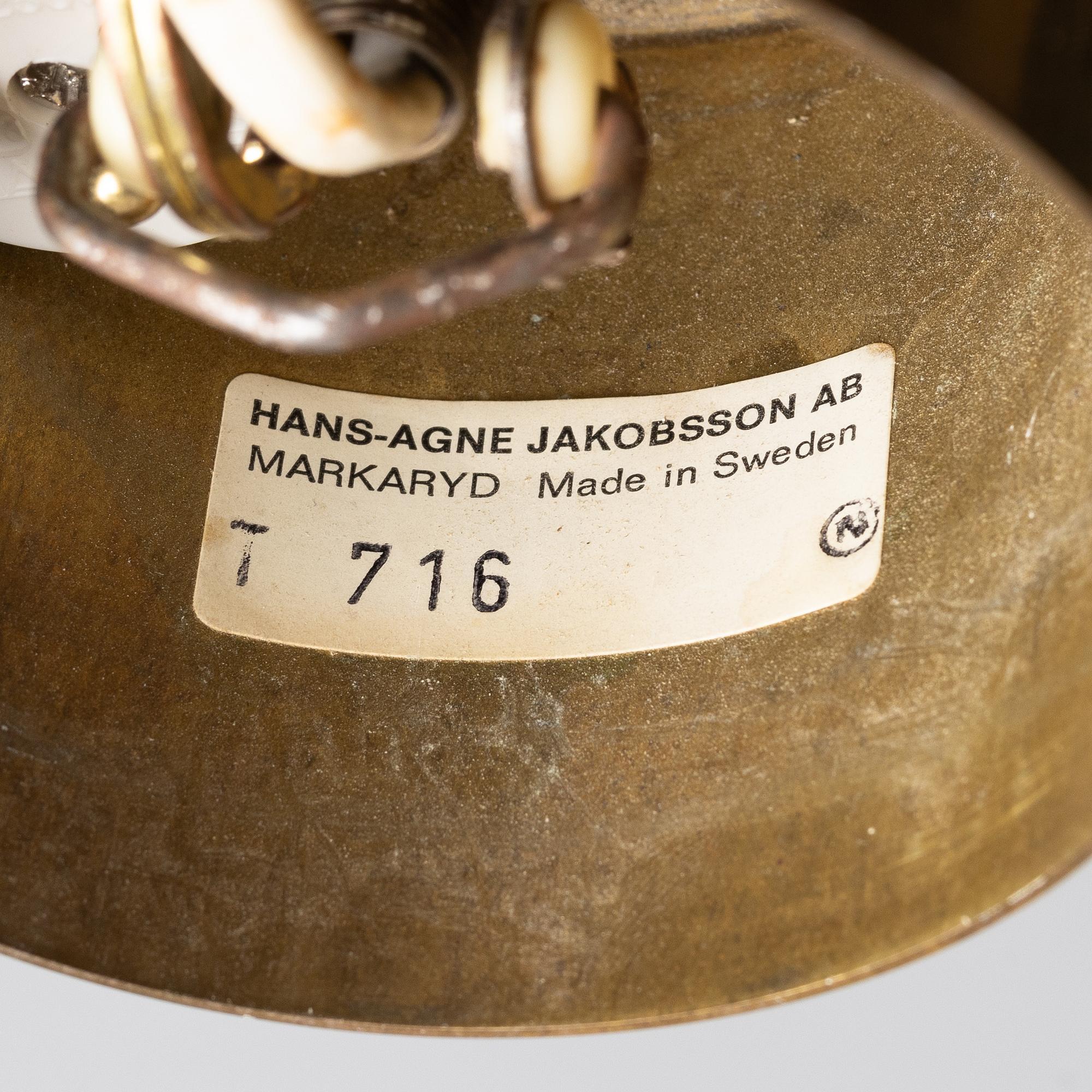 Hans Agne Jakobsson, taklampa, modell T 716, Markaryd.