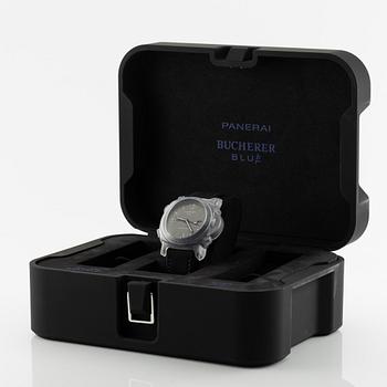 Panerai, Luminor GMT, “Bucherer Blue”, "one of 288", ca 2021.