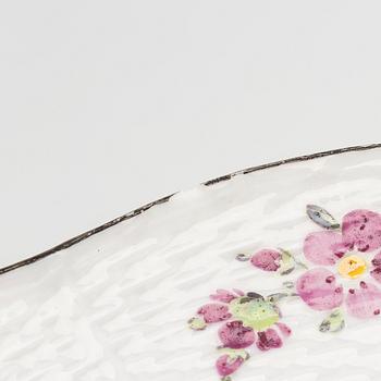Two porcelain plates, by the Imperial Porcelain Factory in Saint Petersburg, period of Katarina I 1762-1796.