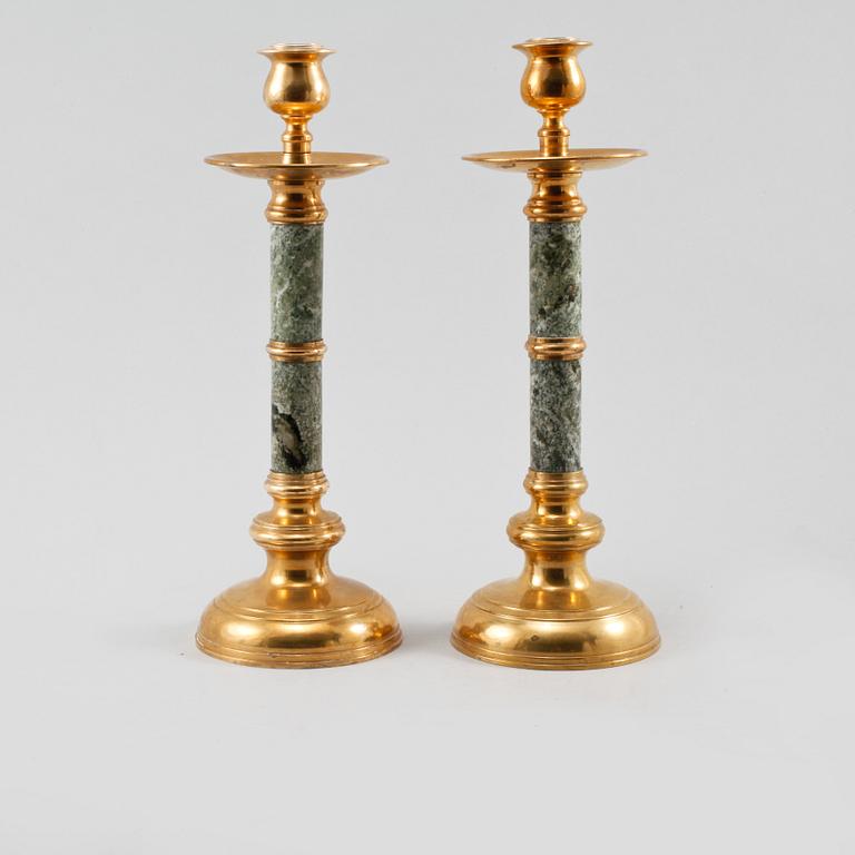 LJUSSTAKAR, ett par, 1900-tal.