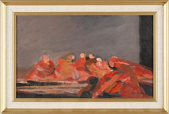 IVAR MORSING, olja på pannå, signerad.