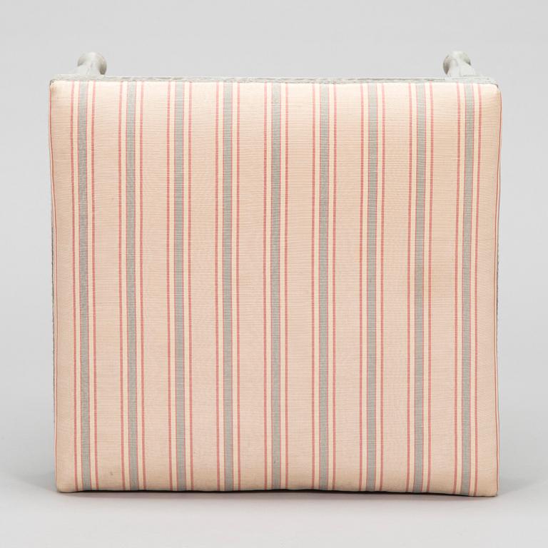 Taburetti, Erik Öhrmark, (mestari Tukholmassa 1777-1813), signeerattu ja sinettimerkitty, kustavilainen, Ruotsi.