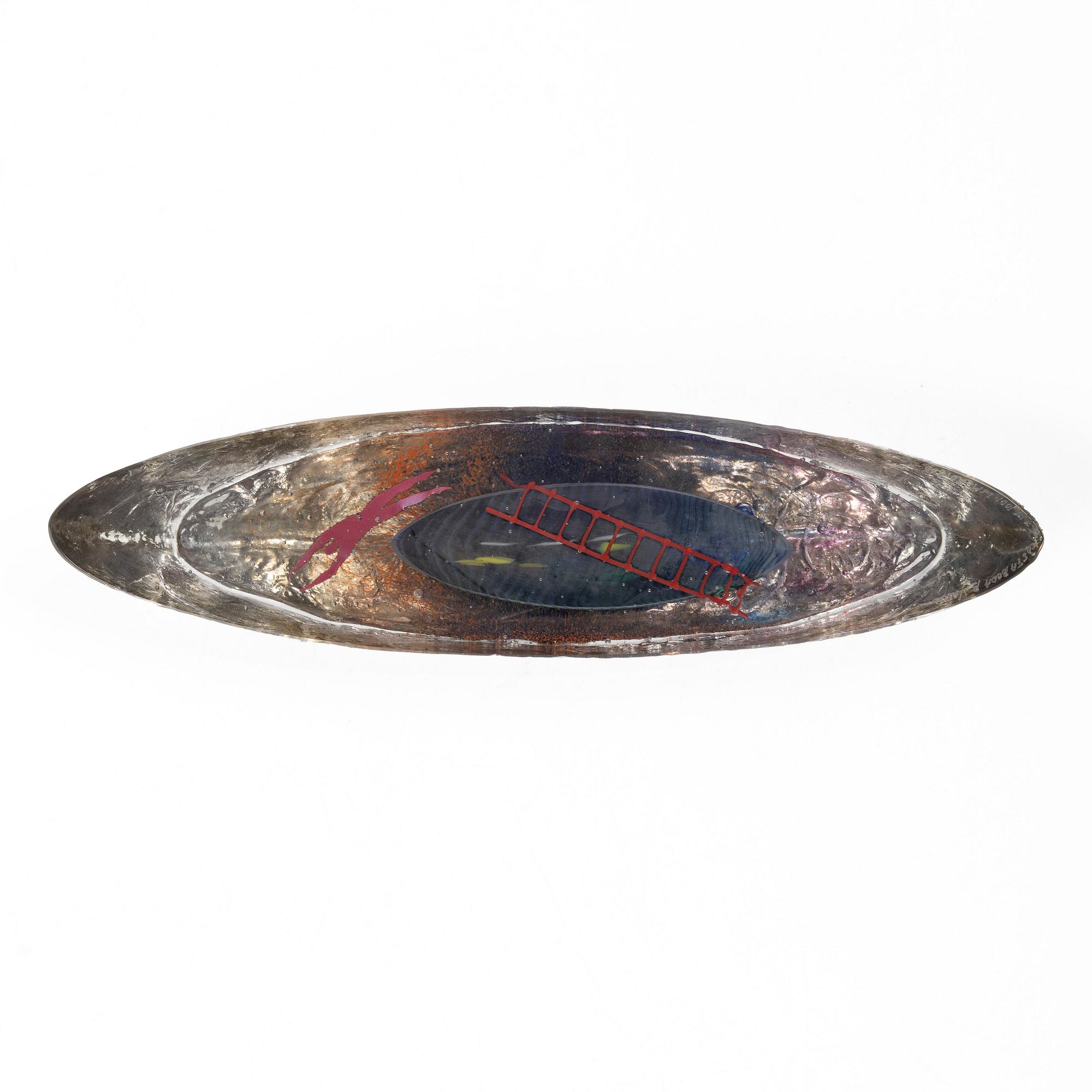 Bertil Vallien, glass sculpture, Kosta Boda.