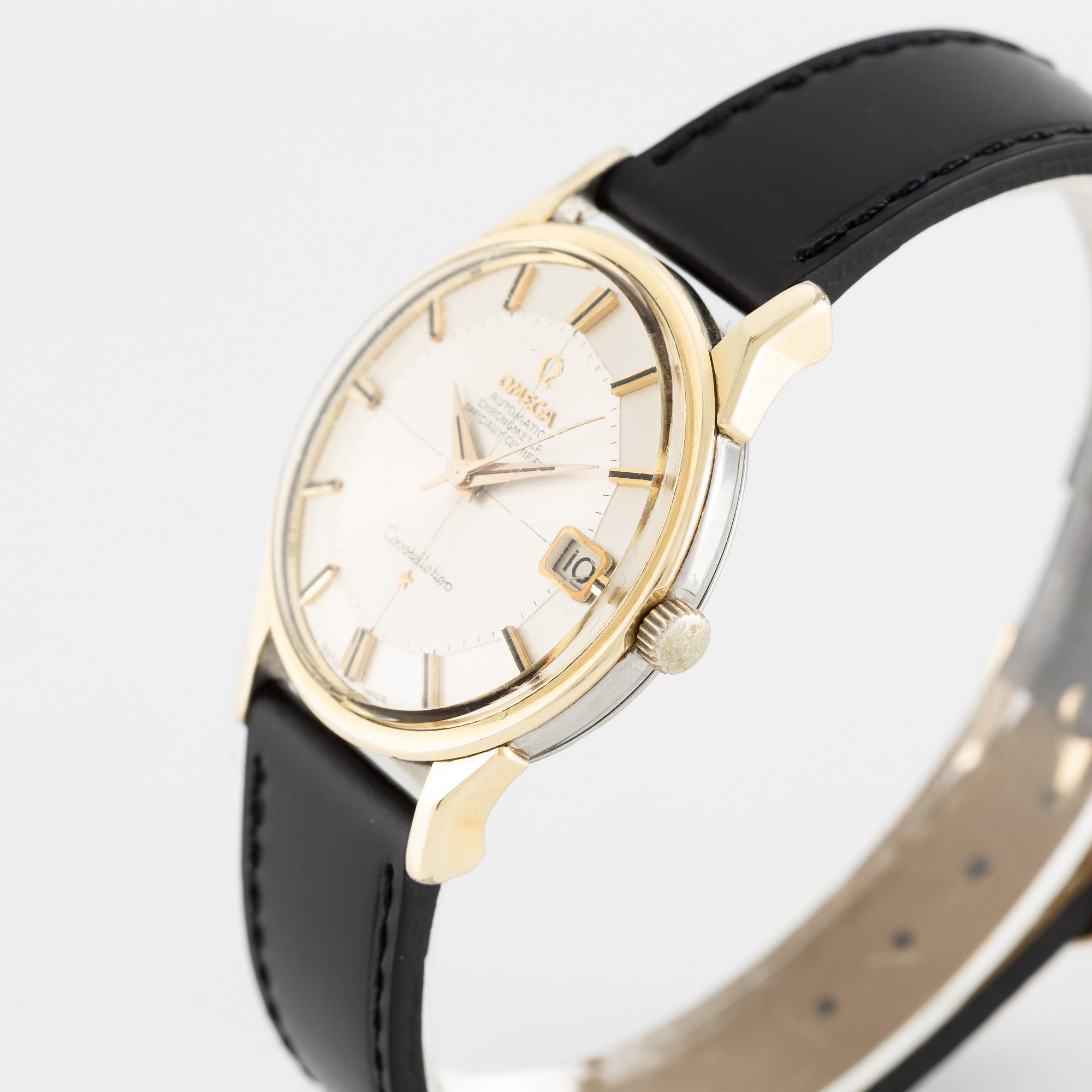 Omega, Constellation, "Pie-Pan", wristwatch, 34 mm.