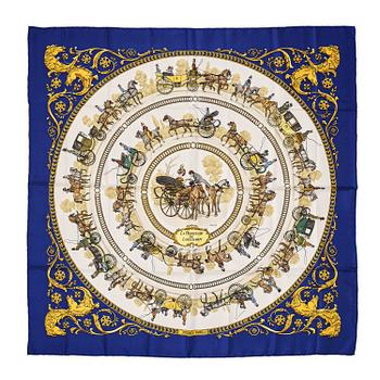 389. Hermès, scarf, “La Promenade de Longchamps”.