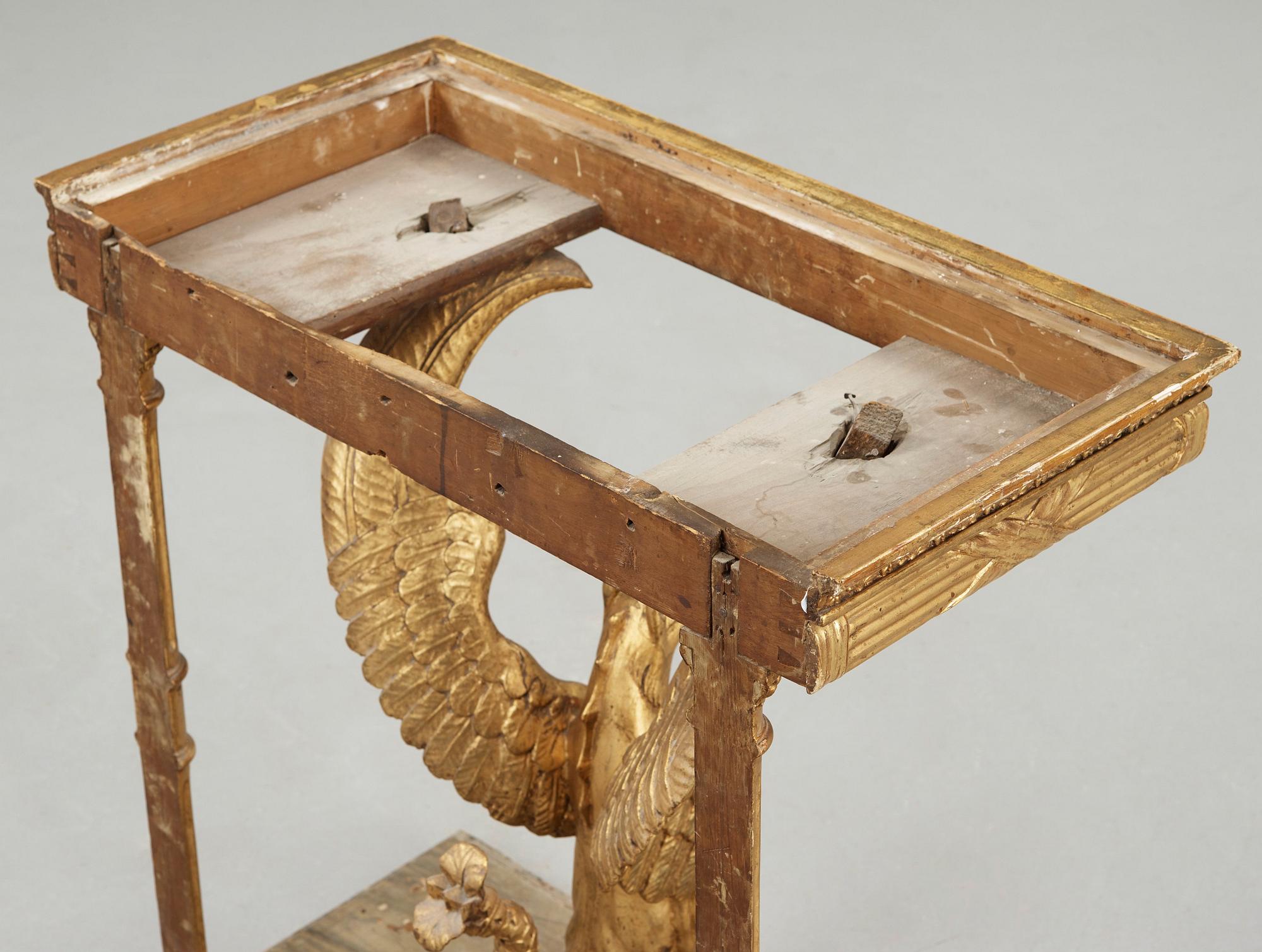 A Swedish Empire early 19th century console table.