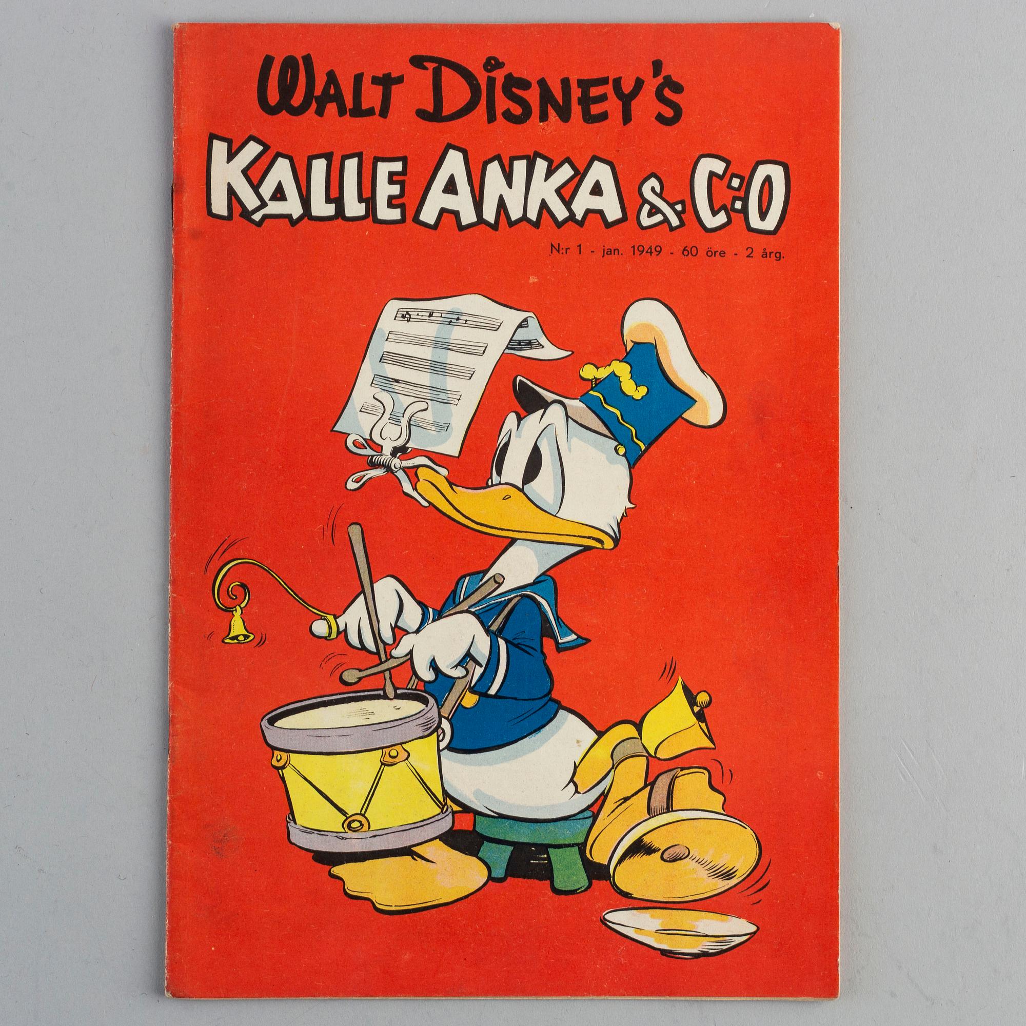 SERIETIDNING, Kalle Anka nr 1, 1949.