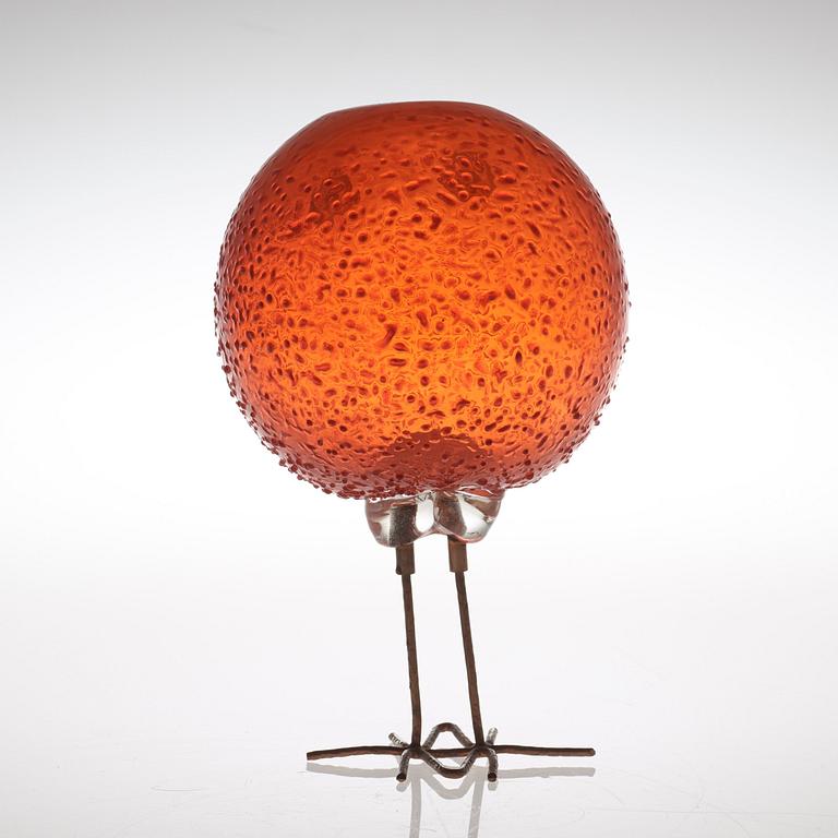 A Peter Pelzel 'Pulcino' glass bird, Vistosi, Italy 1960's.