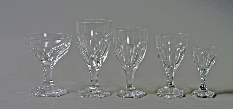 GLASSERVISDELAR, 62 delar, Rosersberg, Kosta.