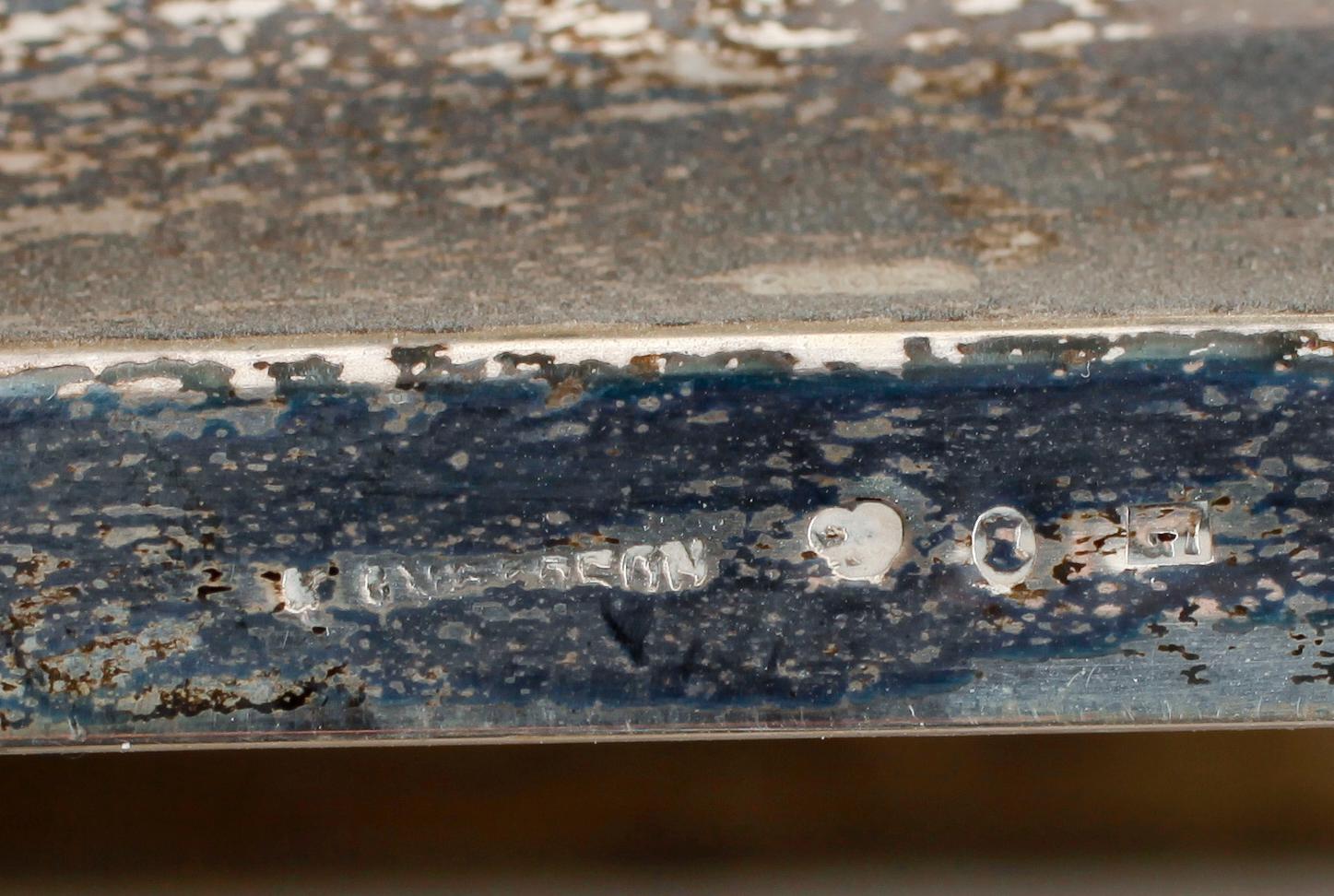 SKÅL PÅ FOT, silver, svenska stämplar, K. Andersson.  Vikt ca 746 g.