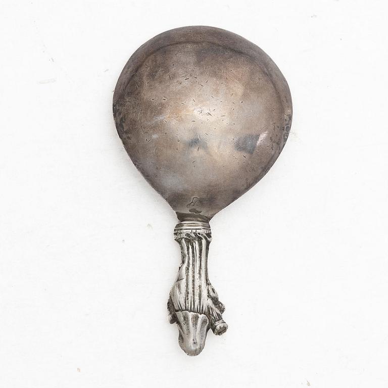 Spoon, silver, probably Scandinavia, 18th/19th century.