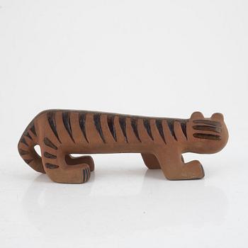 Lisa Larson, figurin, "Tiger", ur serien "Afrika", Gustavsberg 1965-75.