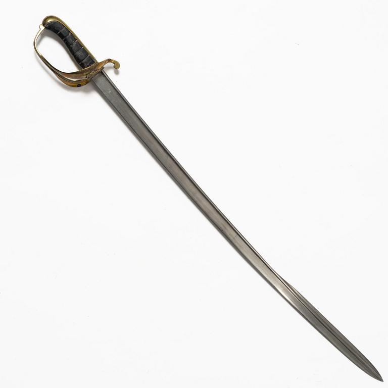 A Swedish officer's sabre, with scabbard, second half of the 20th century.