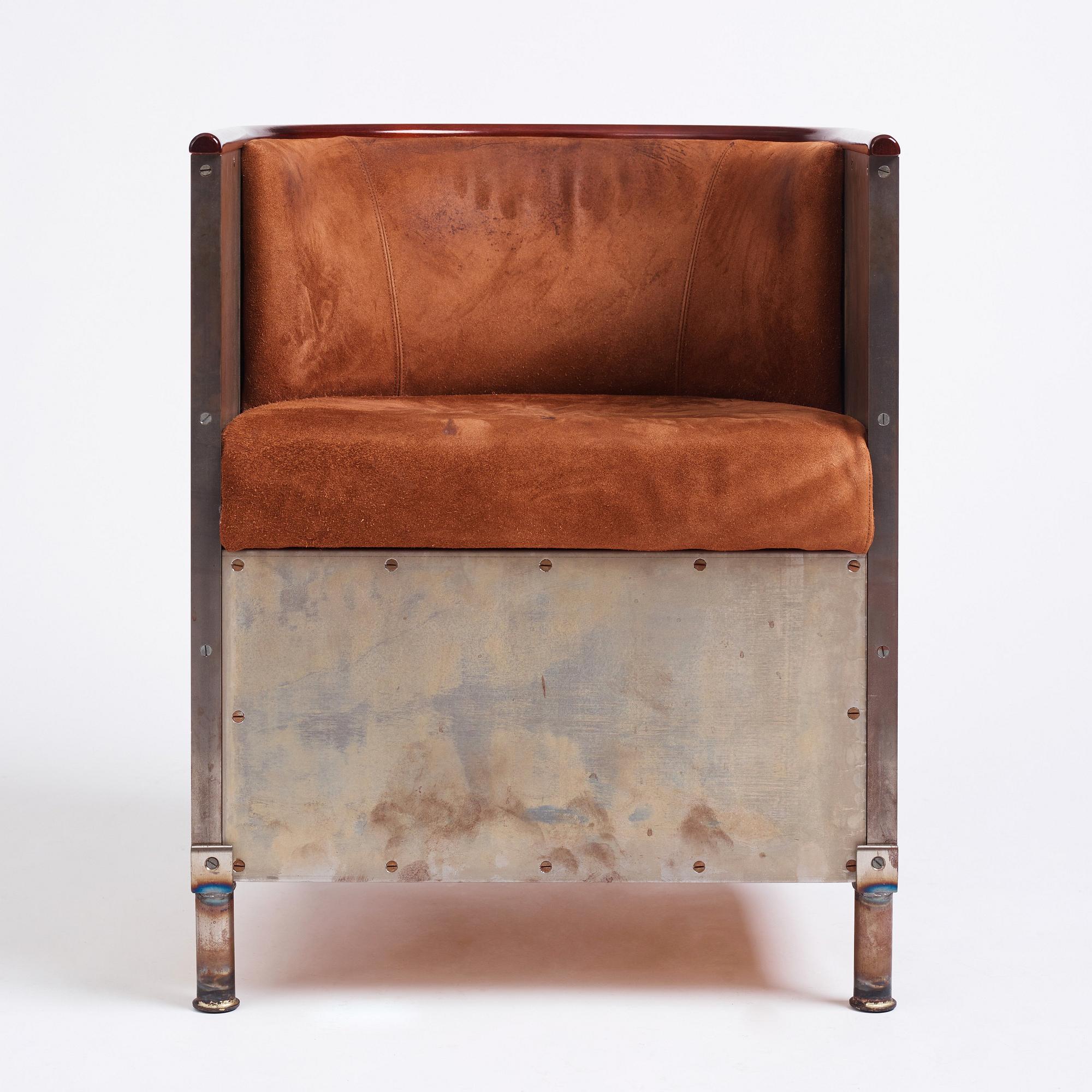 Mats Theselius, a 'Järn/Mocca' lounge chair, ed. 41/360, Källemo, Sweden, post 1994.