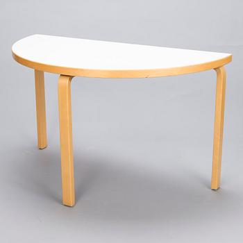 ALVAR AALTO 1990s Half Circle Table 95 by Artek.