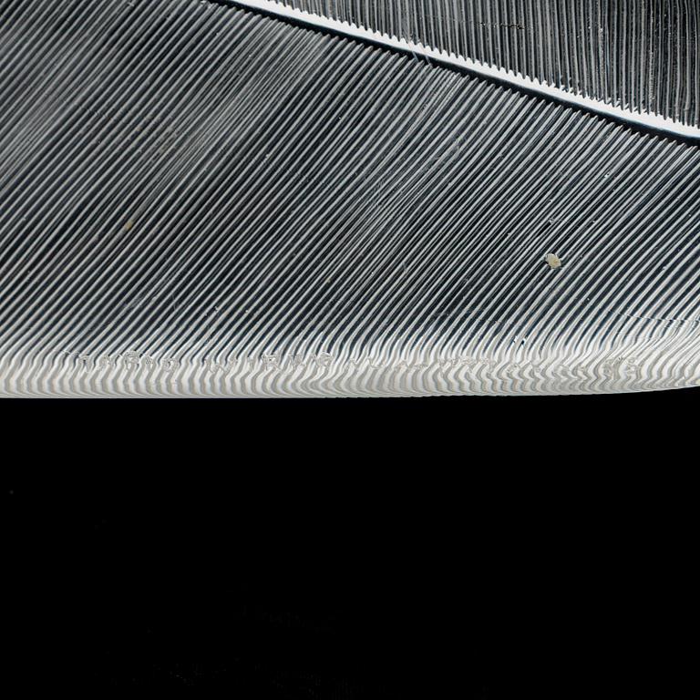 Tapio Wirkkala, a '3869' art object 'Feather' signed Tapio Wirkkala Iittala -55.