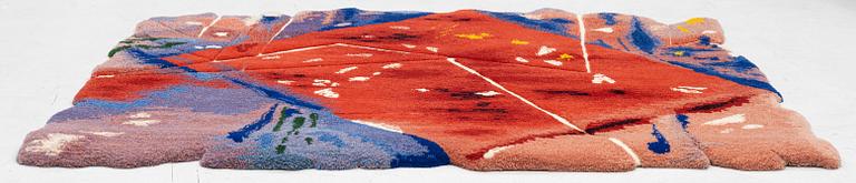 Arne Tengblad, tapet, tuftad i relief, Kasthall, 1987, 200 x 152 cm.