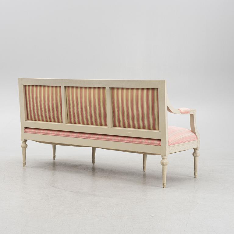 A Gustavian style sofa, second half of the 20th Century.