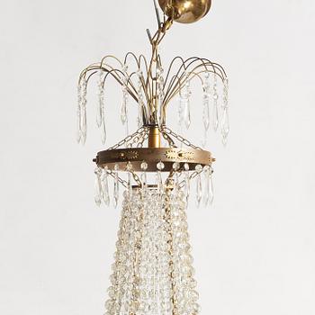 A Gustavian style chandelier, circa 2000.