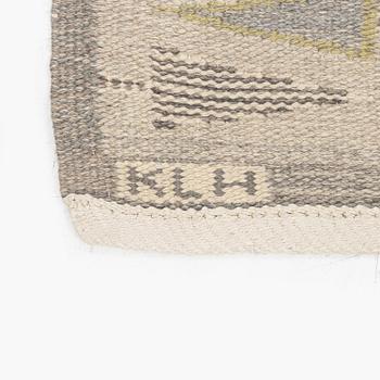 Ingrid Dessau, a carpet, 'Pilevall', flat weave and tapestry weave, c. 258 x 173 cm, signed KLH ID.