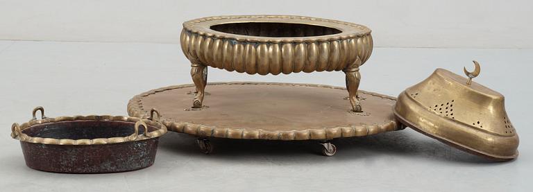 KOLBEHÅLLARE, mässing, orientaliskt, 1800/1900-tal.
