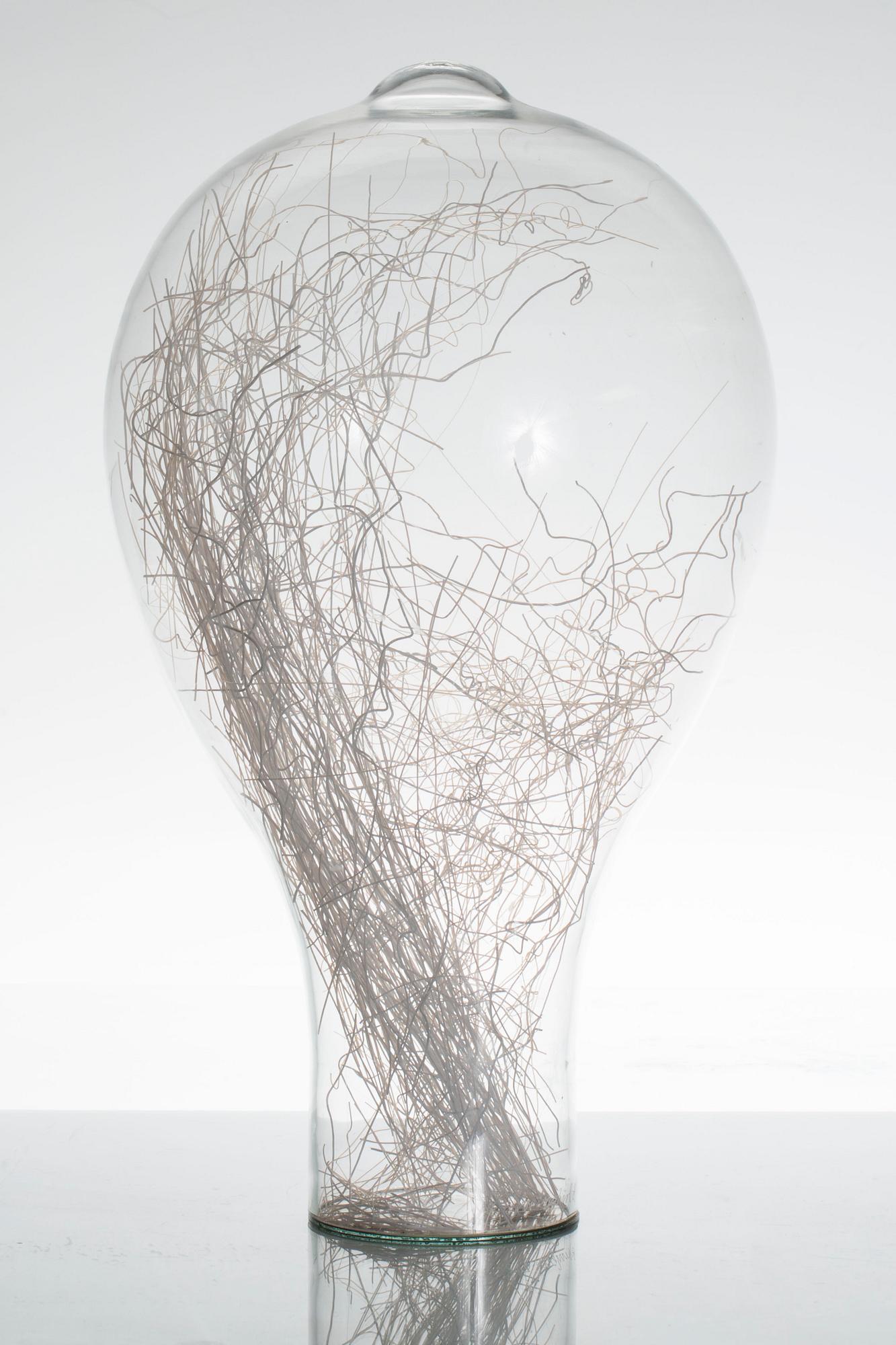 SKULPTUR, glas, Eva Englund, signerad och daterad 1972.