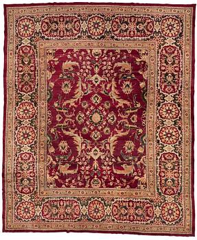 351. An antique Agra Carpet India, ca 527 x 443 cm.