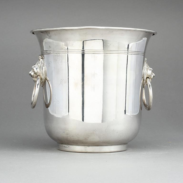 CHAMPAGNEKYLARE, nysilver, 1900-talets andra hälft.