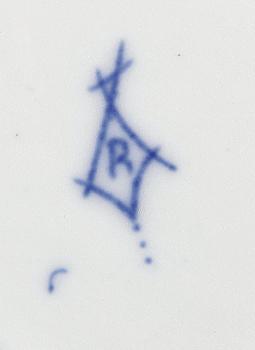 MATSERVIS, 36 delar, porslin, Rudolstadt, sent 1800-tal.