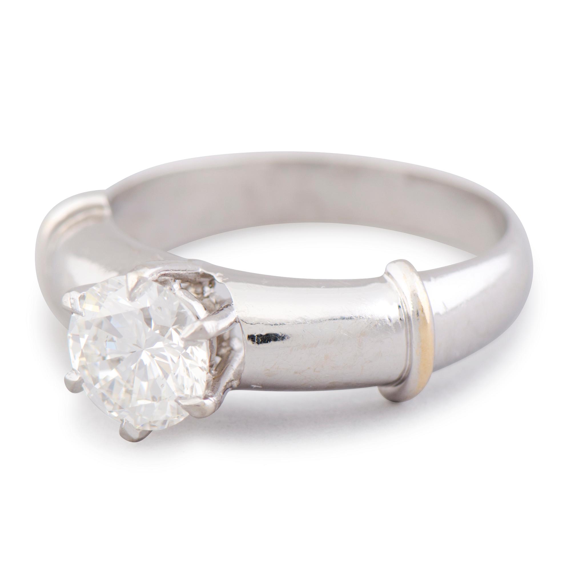 RING, briljantslipad diamant, 18K vitguld.
