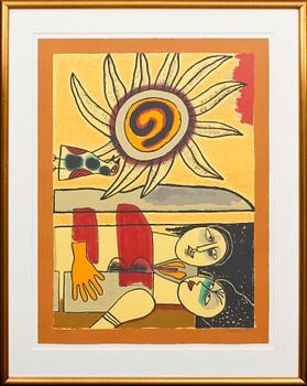 BEVERLOO CORNEILLE, färglitografi, sign, dat 2001 och numr 173/200.